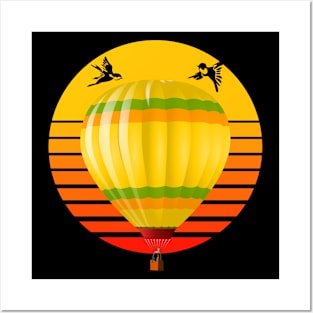 Hot Air Balloon Adventure Simple Beauty Posters and Art